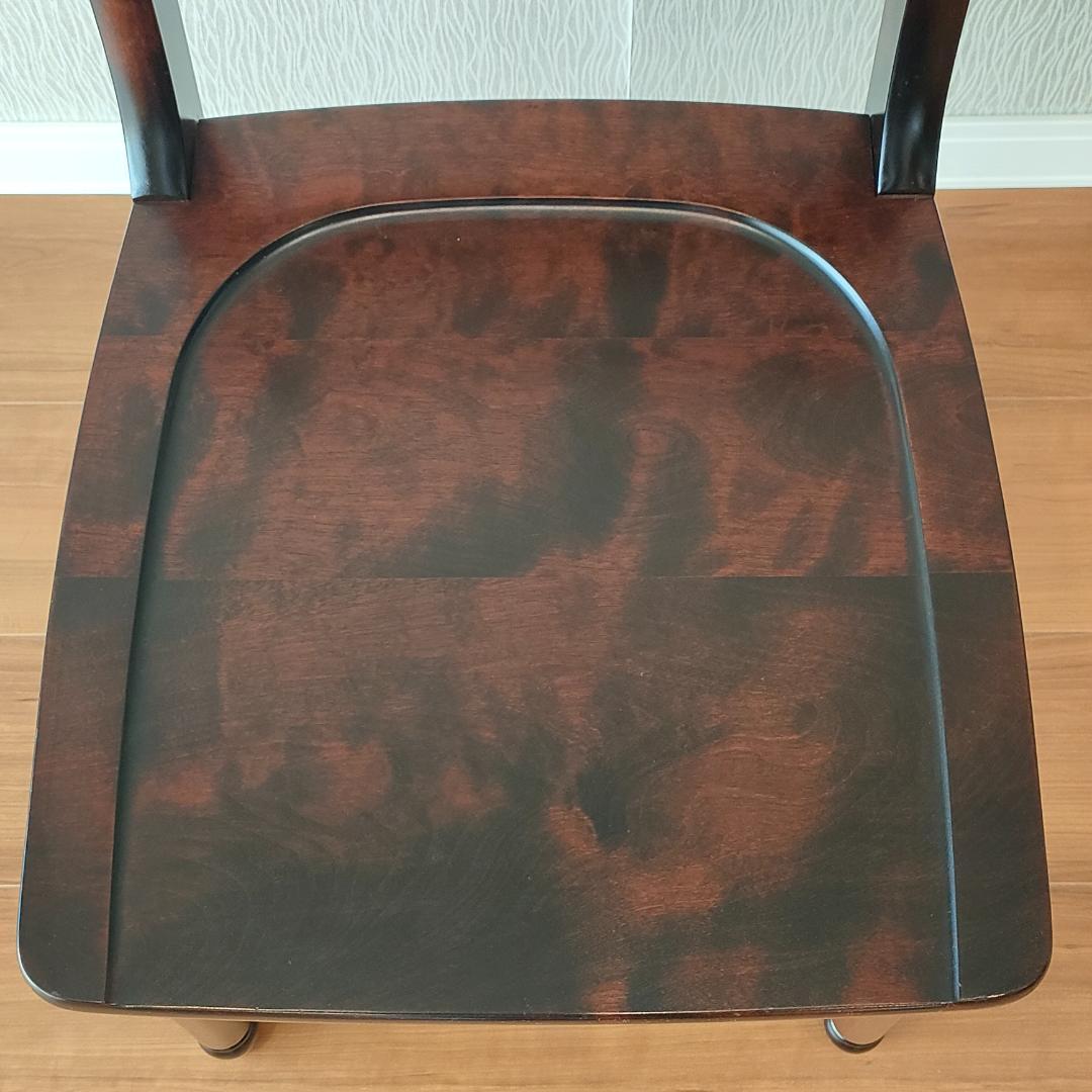 〈美品〉北海道民芸　ダイニングチェア　ラダーバック　樺材