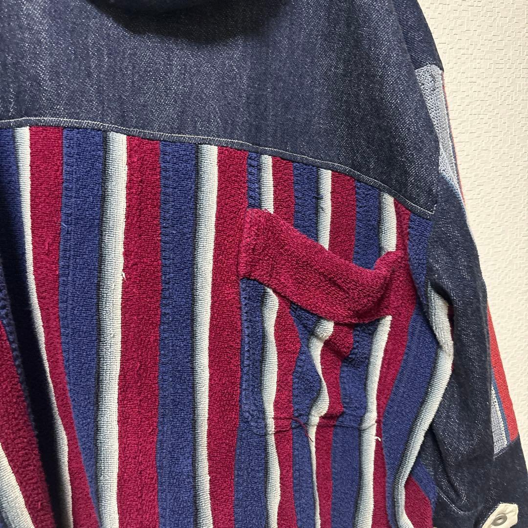 ひろくん専用【masterkey】極美品 デニム 切替 フードジャケット 日本製