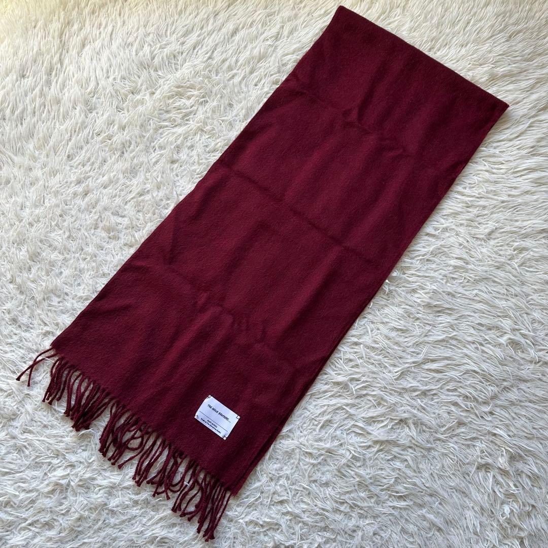 美品✨THE INOUE BROTHERSイノウエブラザーズ　マフラー　ボルドー