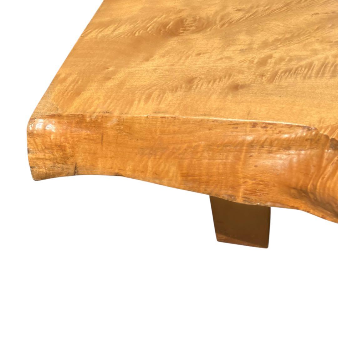 高級　一枚板　テーブル　瘤杢　重厚感のあるデザイン　座卓　花台　飾り台　天然木