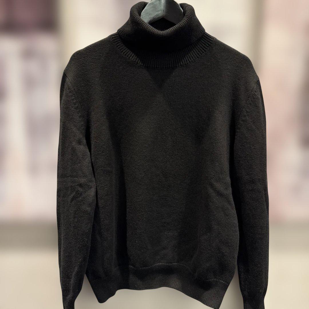 BAFY メリノウールミドルゲージタートルネックエクストラファイン
