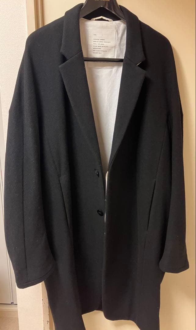 OVERCOAT ドルマンスリーブコート ノッチドラペルチェスター 1 ブラック
