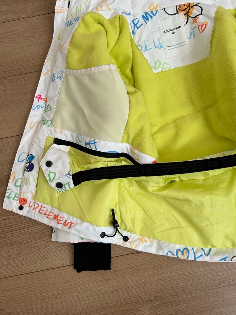 子ども用スノーボードウェア ホワイト/カラフル