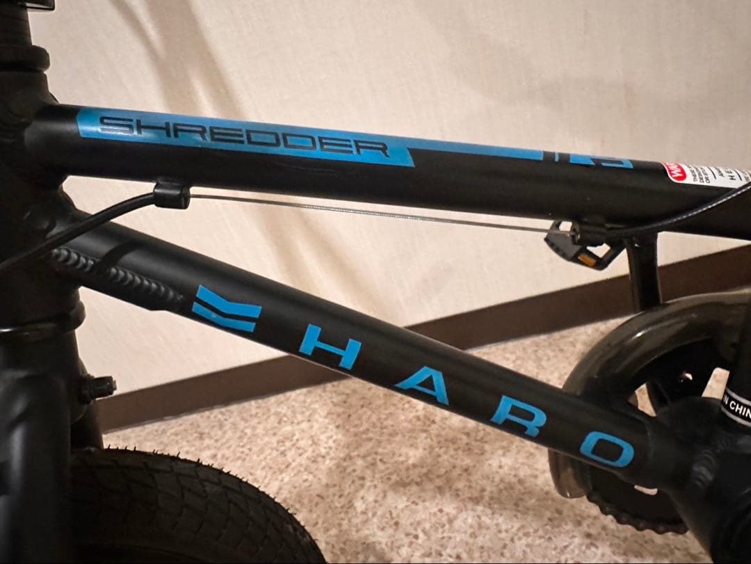 HARO BMX バイク ブラック・ブルー 14イン補助輪 渋谷区引き取り限定