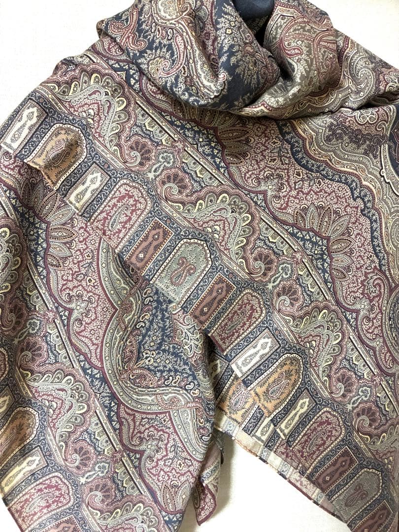 ETRO 大判ストール　シルクウール 正方形