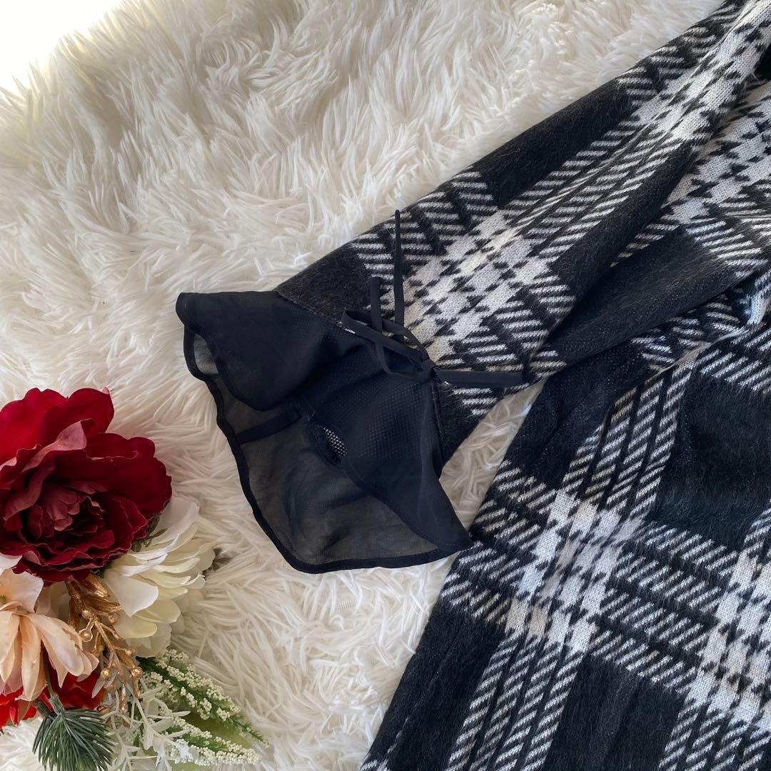 美品【RoseTiara /ローズティアラ】チェック柄 ワンピース(46)大きめ