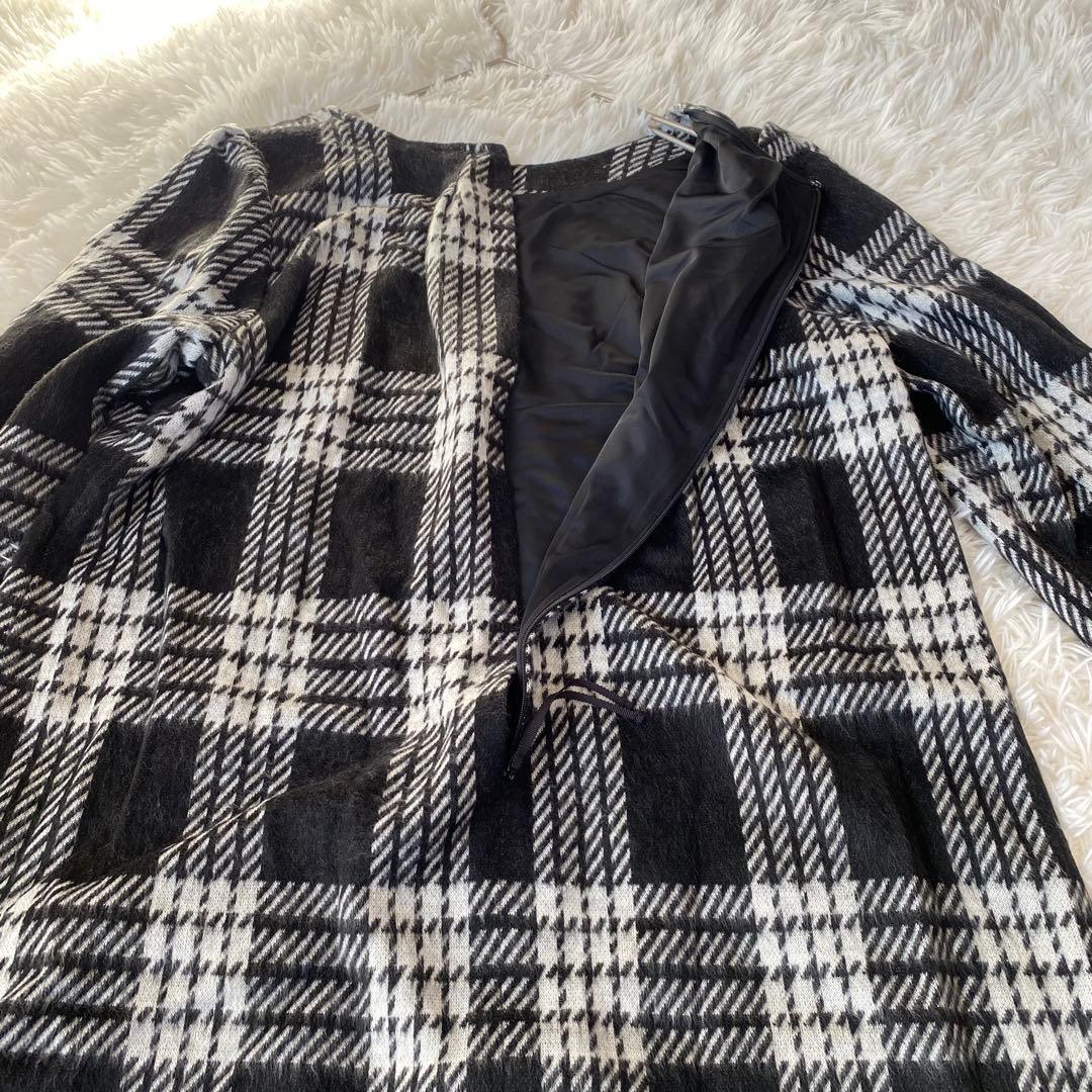 美品【RoseTiara /ローズティアラ】チェック柄 ワンピース(46)大きめ