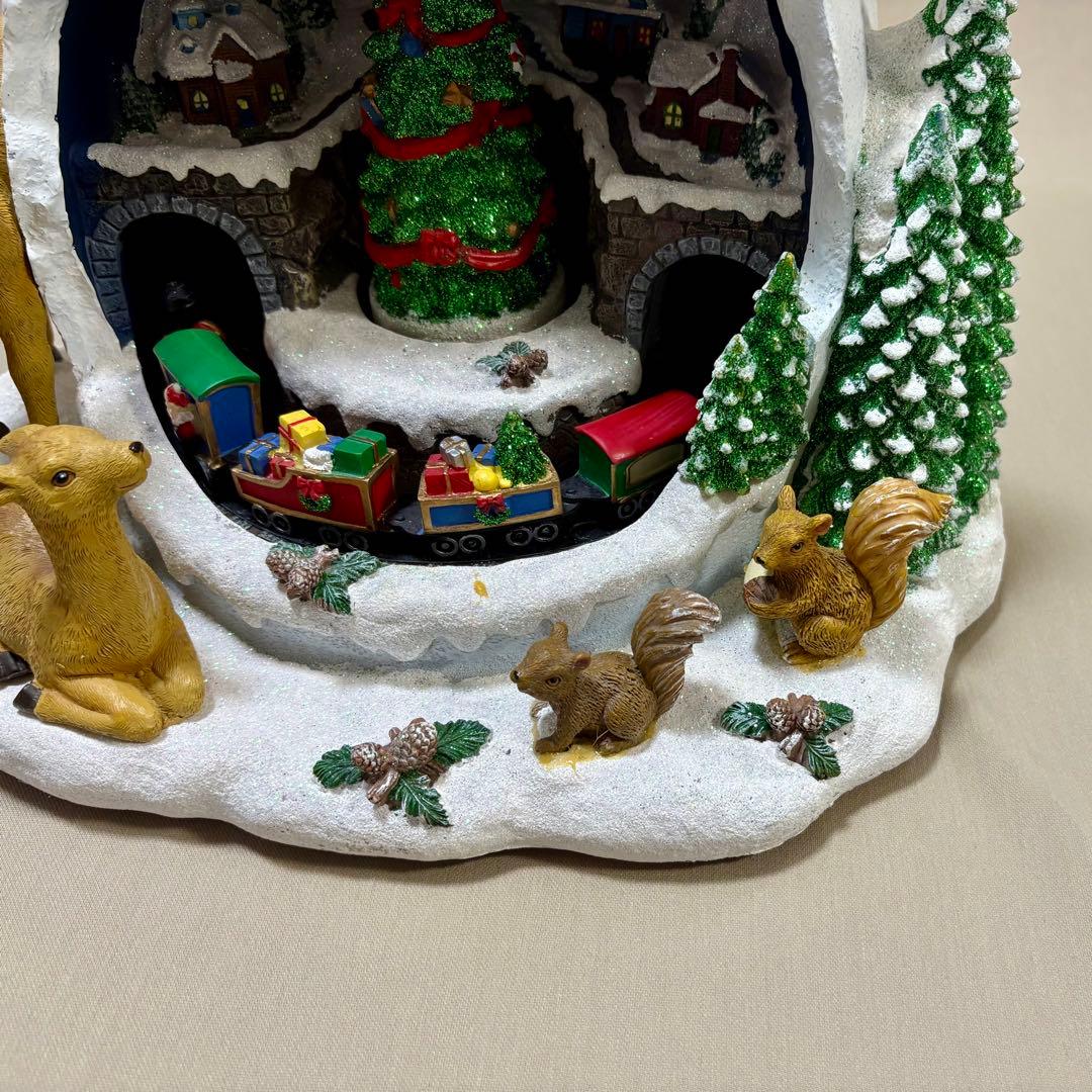 廃番品 コストコ スノーマン ローテーティング クリスマスツリー オブジェ