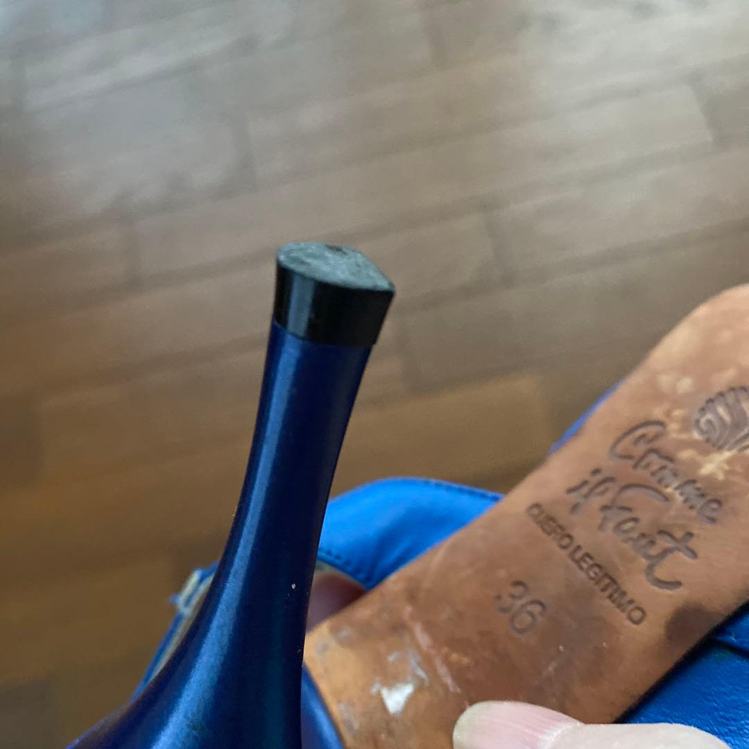 タンゴシューズ 36 Comme il Faut コムイルフォー 青 - メルカリ