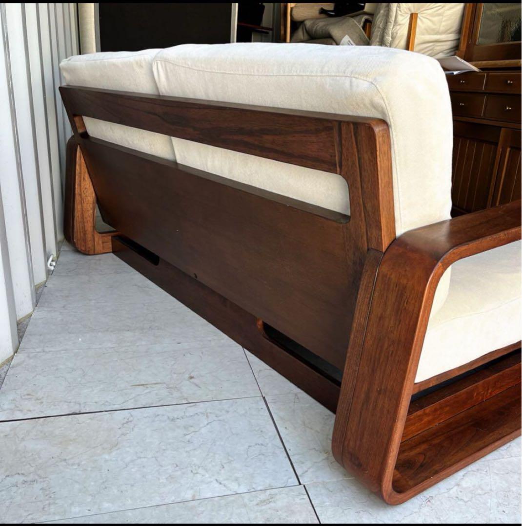 a.flat最上級シリーズ 無垢材2.5人掛け テン・ハイバックソファ