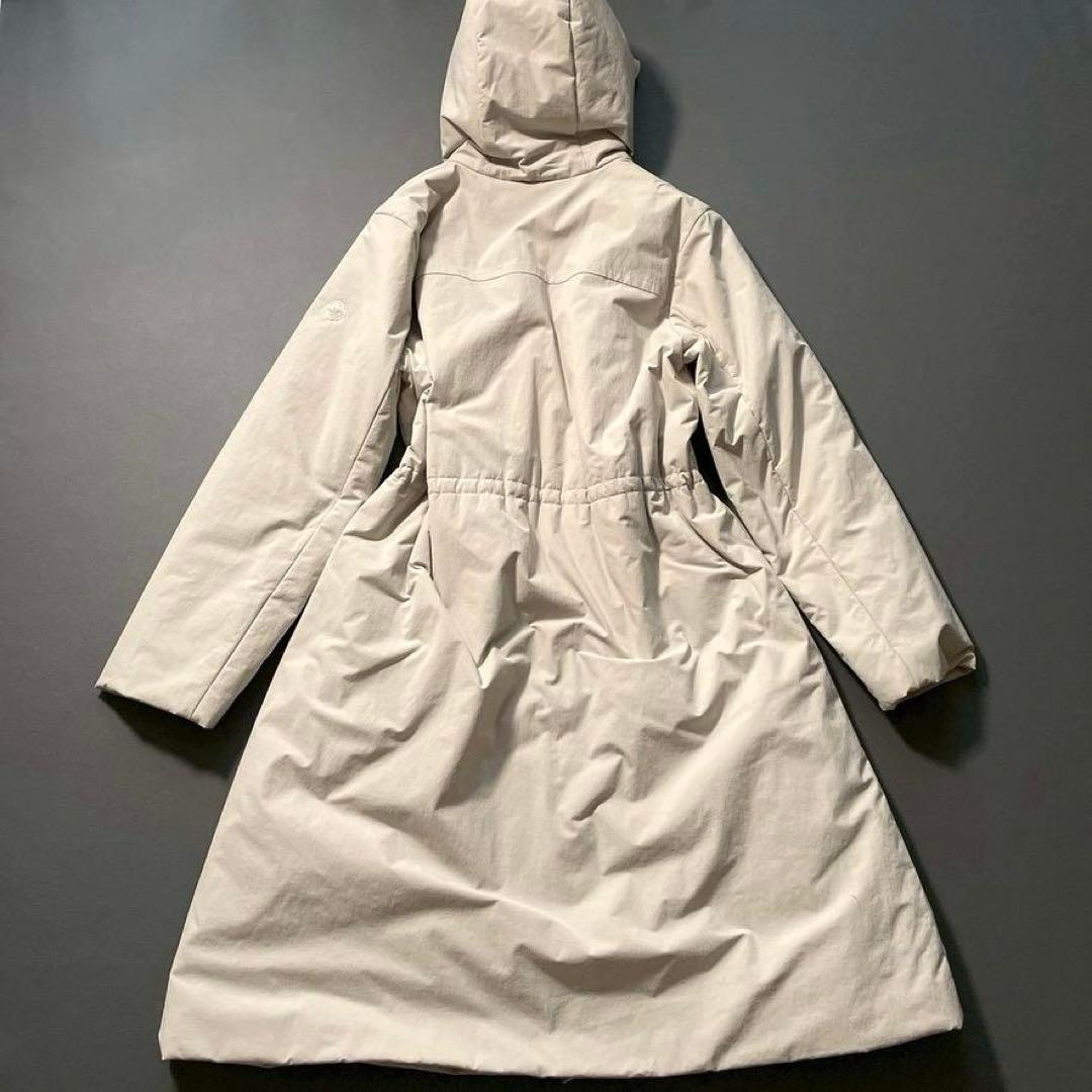 【近年モデル✨】インゲボルグ　中綿フーデットロングコート フリル Aライン L