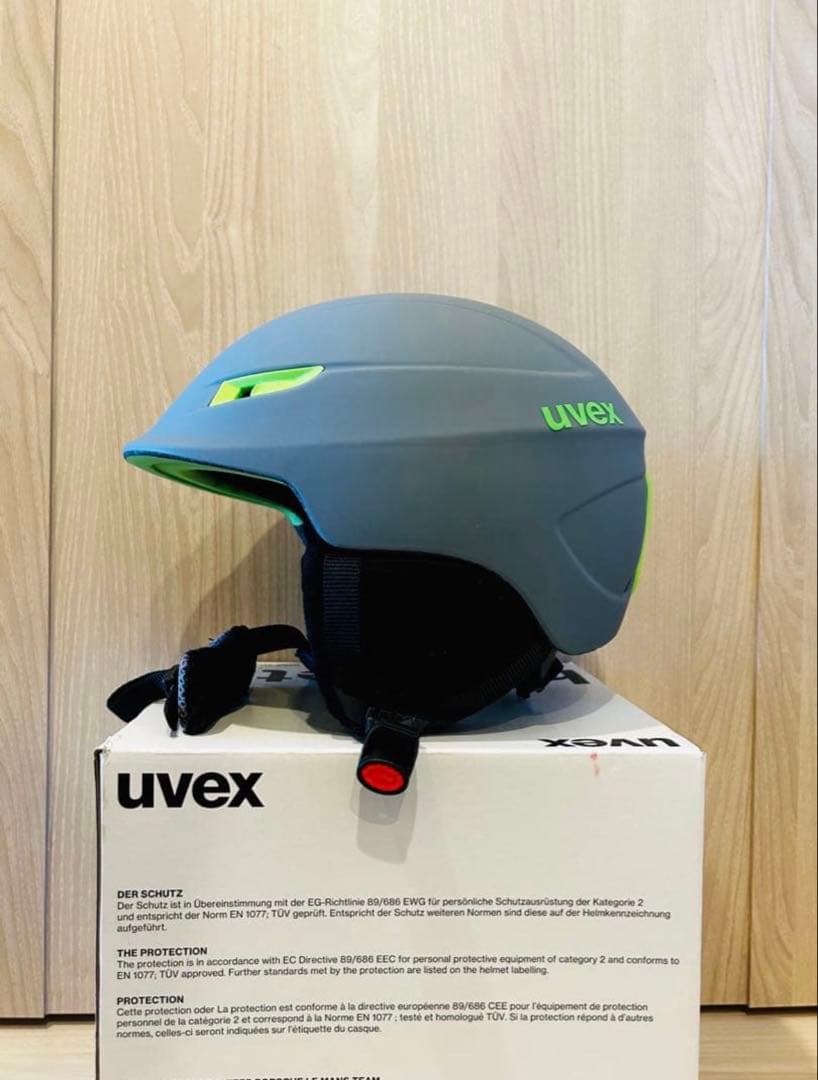 値下げ可能です！uvex スキー・スノーボードヘルメット グレー/グリーン