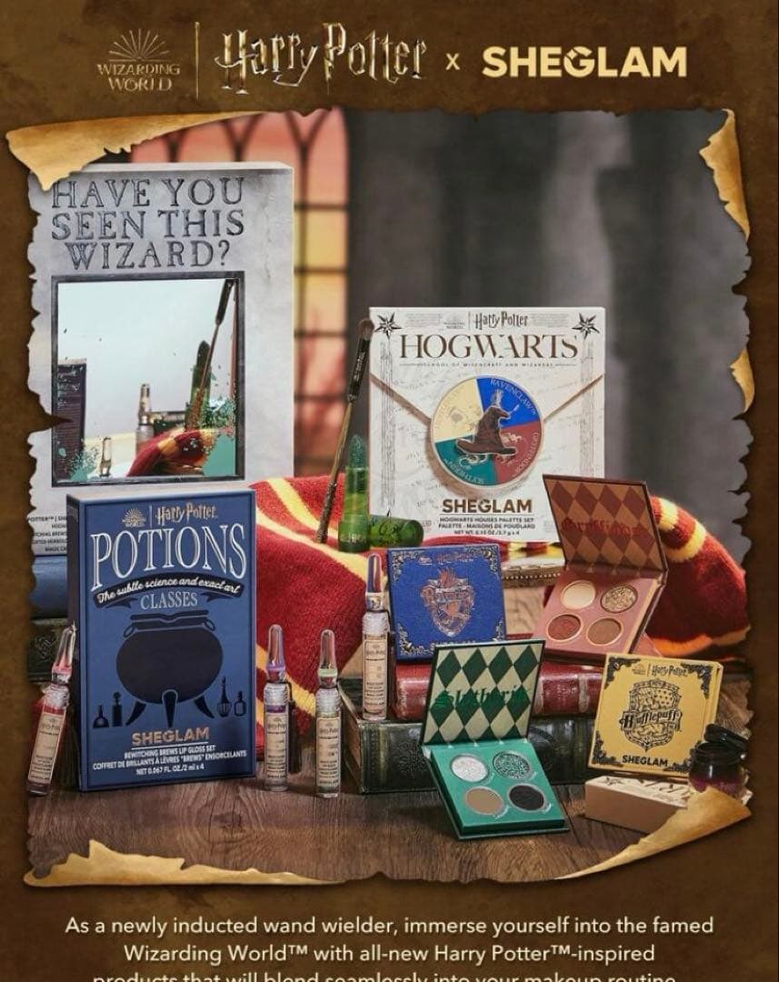 新品未開封 SHEIN SHEGLAM ハリーポッターコスメ フルセット - メルカリ