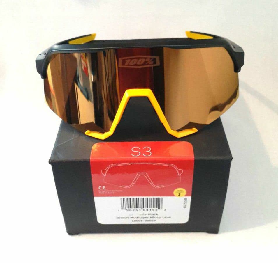 100% S3 ブラック ブロンズ ワンハンドレッド サングラス - メルカリ