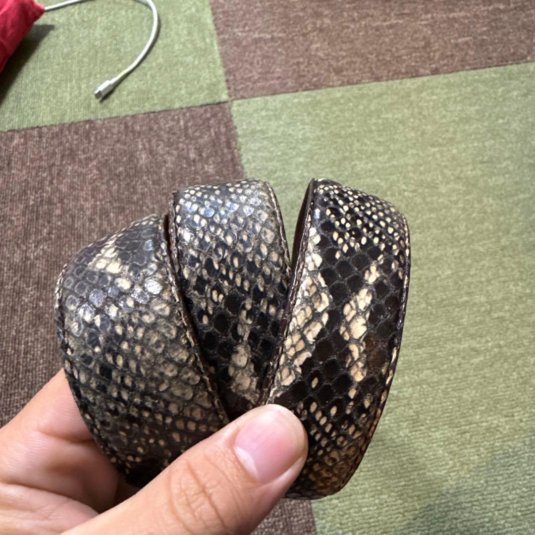 17AW シュプリーム SUPREME FAUX SNAKESKIN BELT