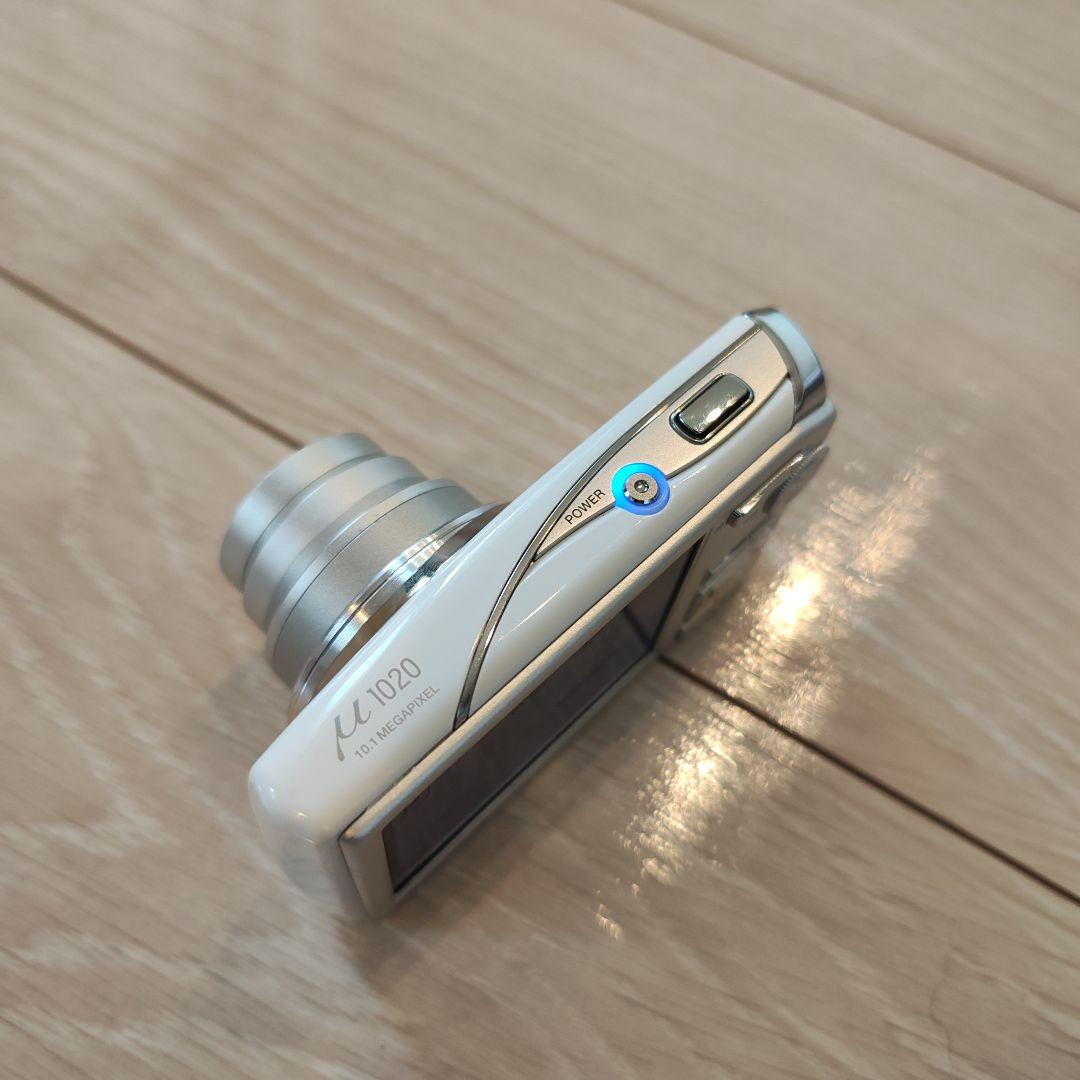 【美品】OLYMPUS μ デジタルカメラ ホワイト