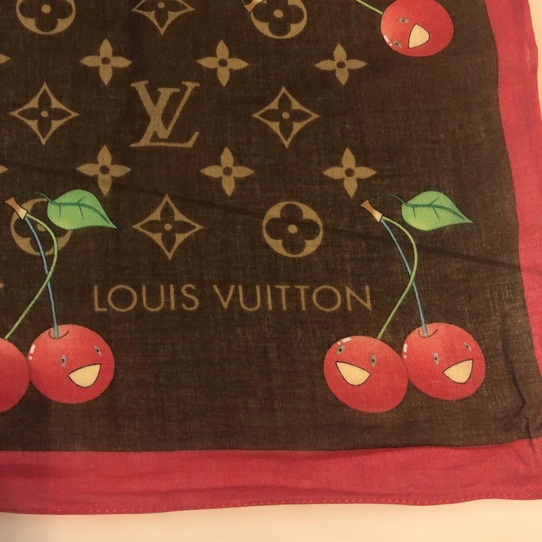 LOUIS VUITTON 村上隆 モノグラム チェリー スカーフ オンライン
