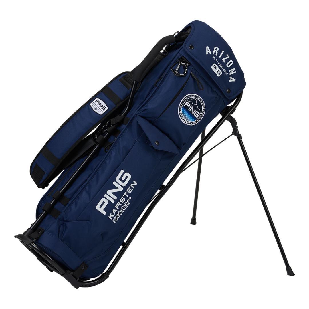 PING パイプフレームスタンドキャディバッグ/ネイビー