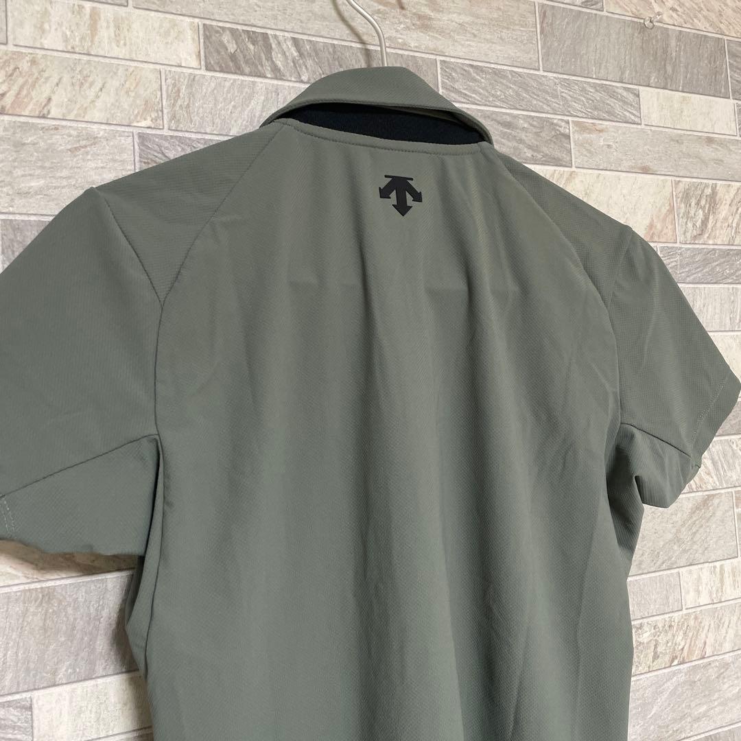 デサントゴルフ ハーフジップ半袖シャツ レディースゴルフウェア