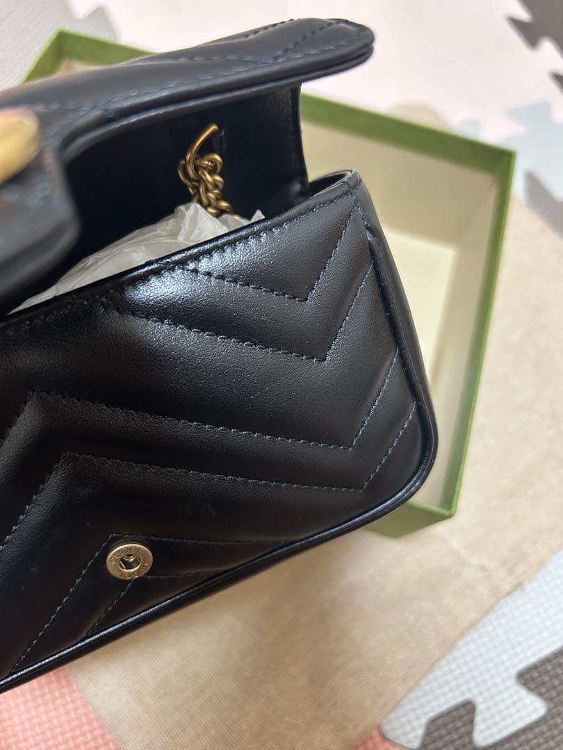 超美品　GUCCI マーモント スーパーミニバッグ すり替え防止対策済み