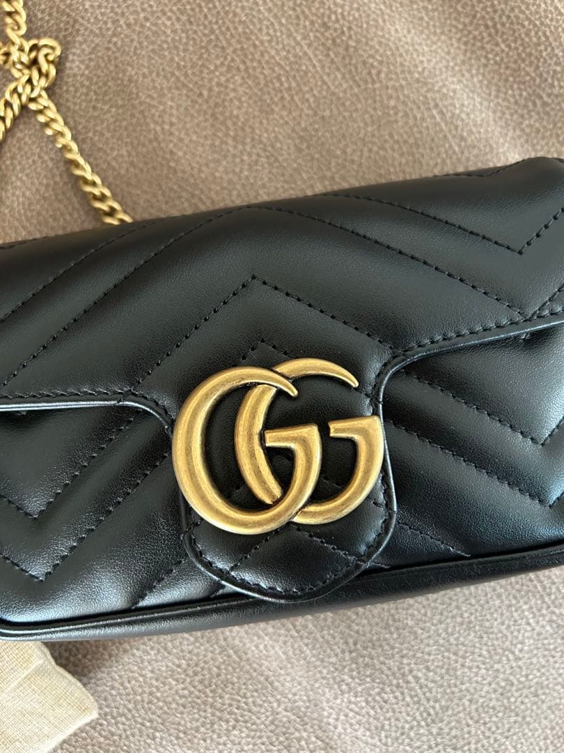超美品　GUCCI マーモント スーパーミニバッグ すり替え防止対策済み