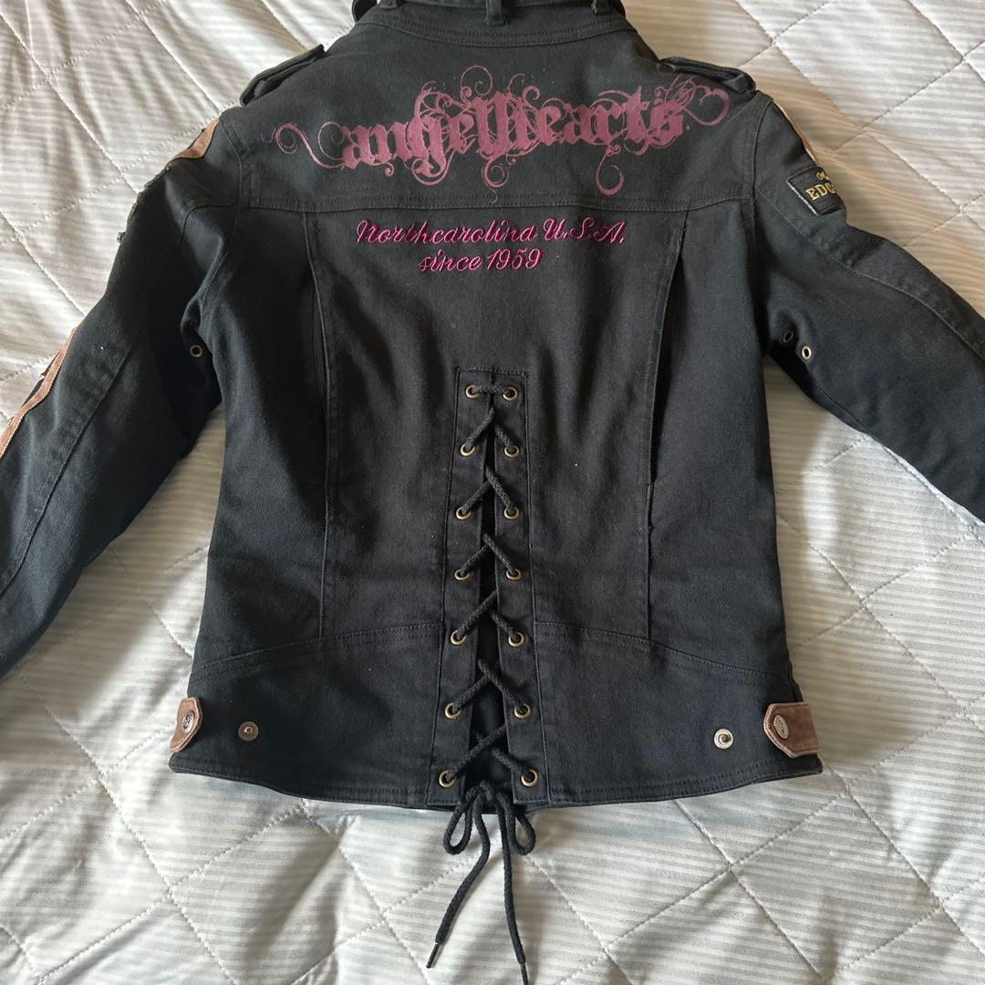 シンプソンAngel Hearts WM スタッズライダースジャケット