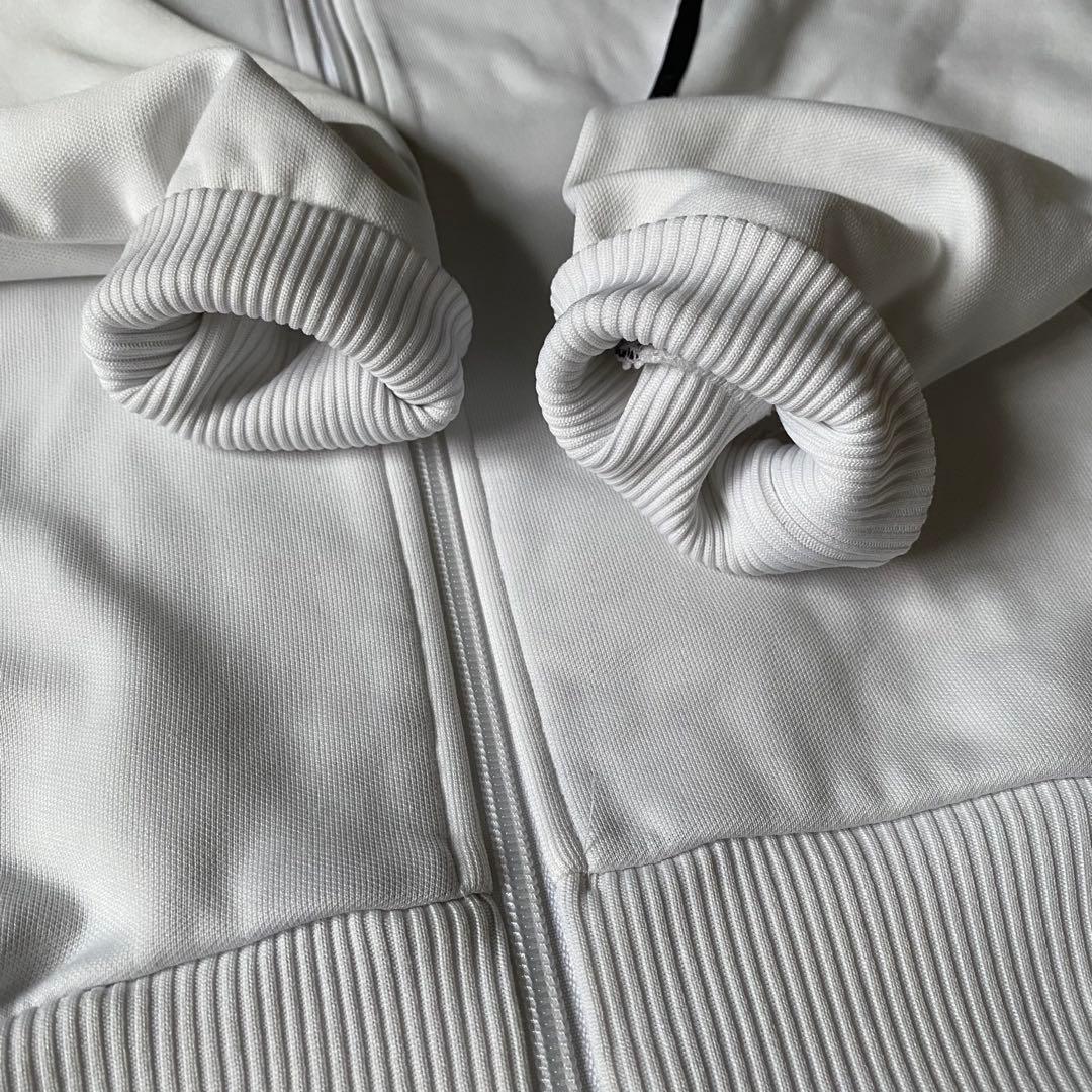 アディダス 白黒 ビンテージ トラックジャケット ジャージ 古着 メンズMサイズ