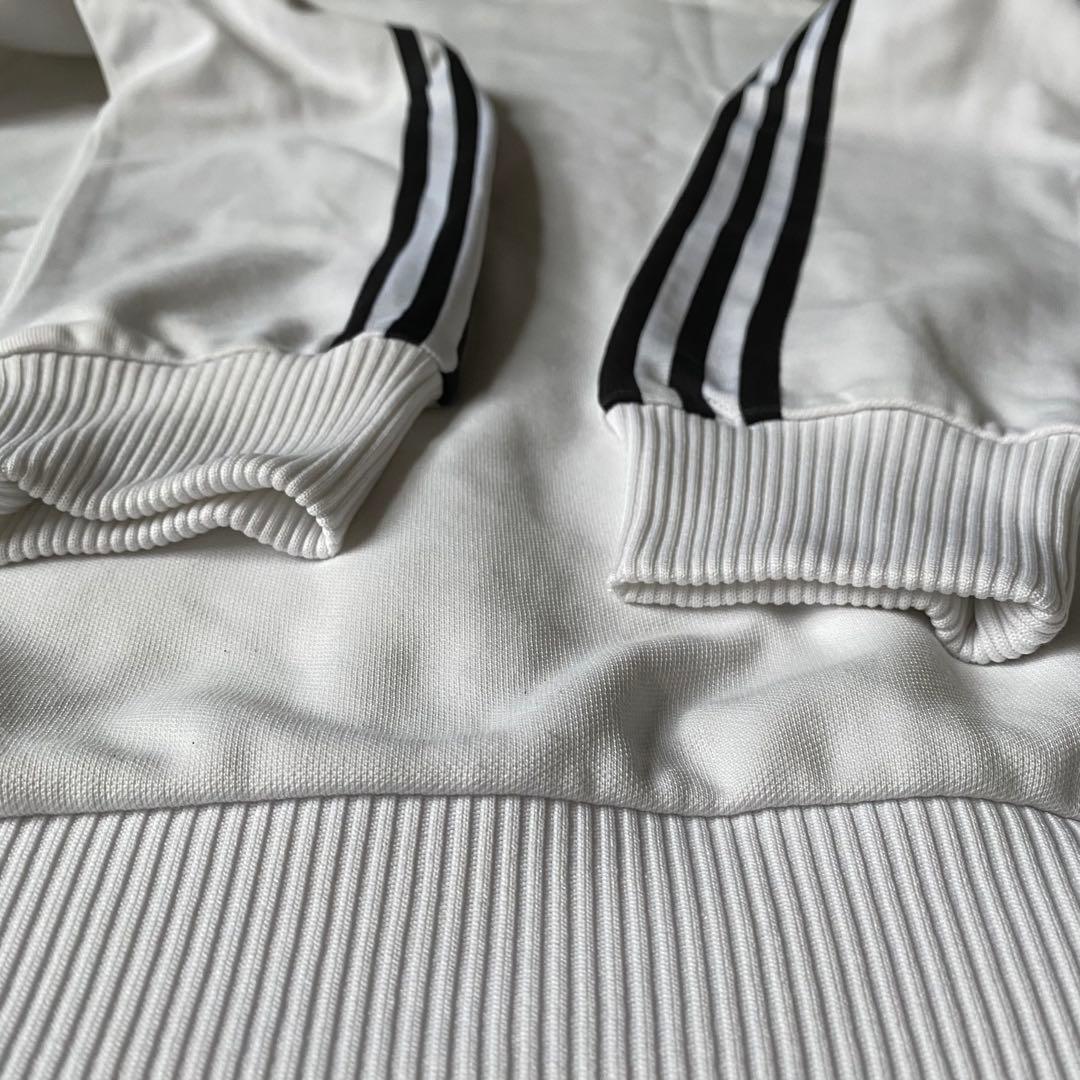 アディダス 白黒 ビンテージ トラックジャケット ジャージ 古着 メンズMサイズ