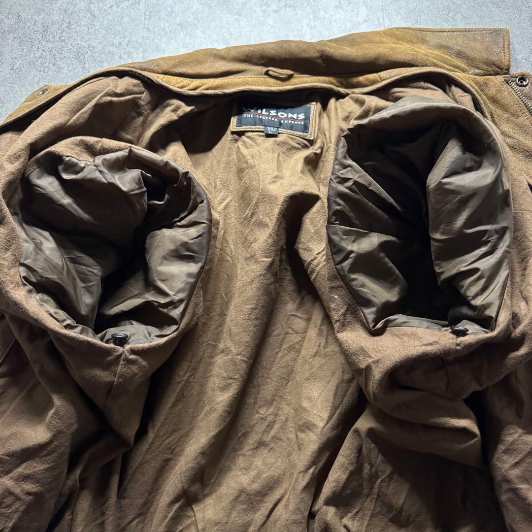 【90s vintage】フライトジャケット　L A2 シンサレート　本革　短丈