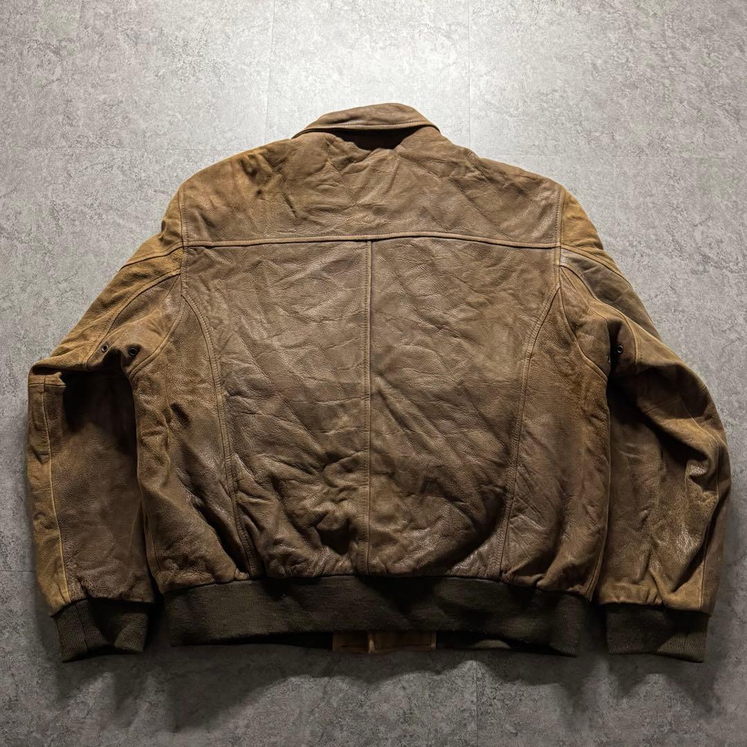 【90s vintage】フライトジャケット　L A2 シンサレート　本革　短丈