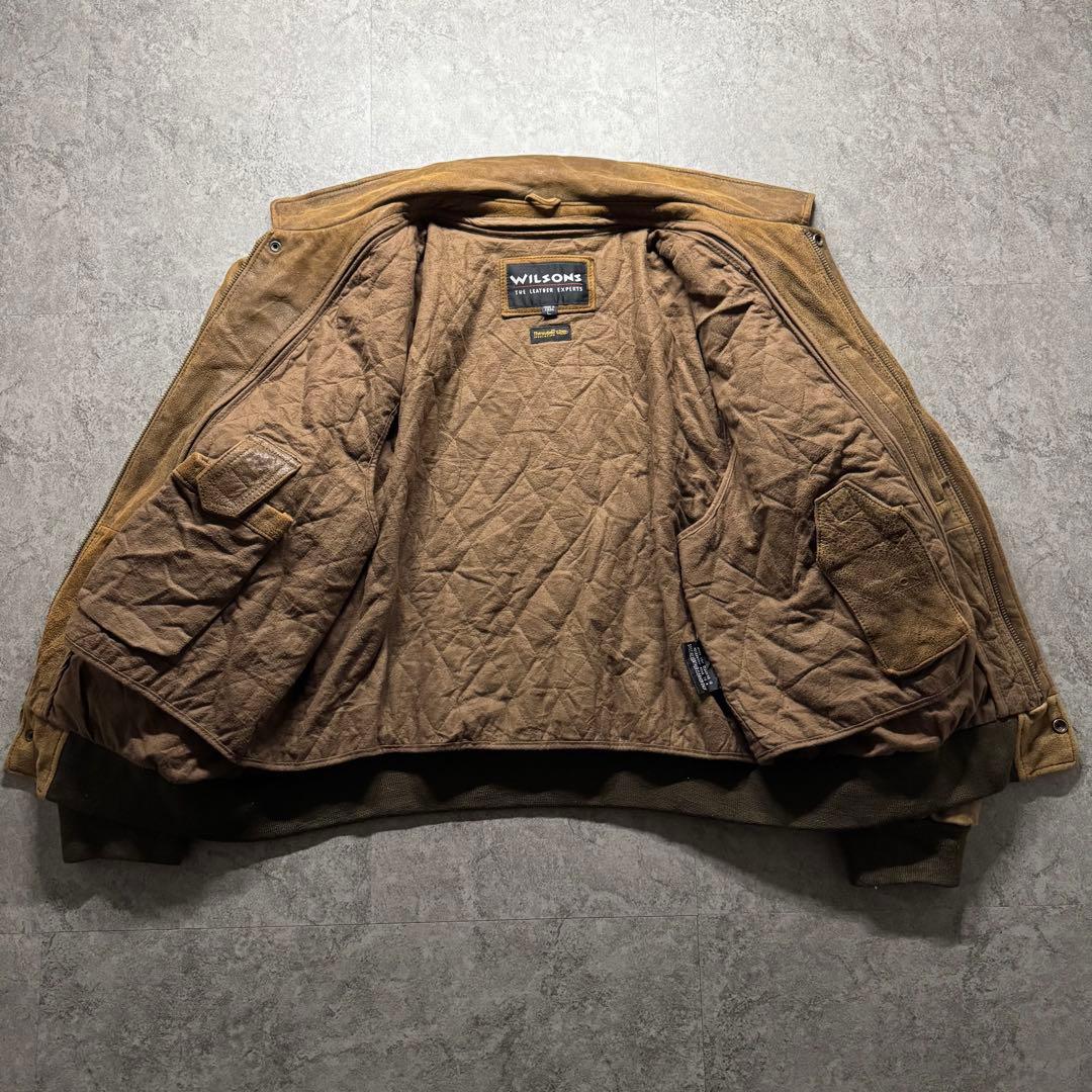 【90s vintage】フライトジャケット　L A2 シンサレート　本革　短丈