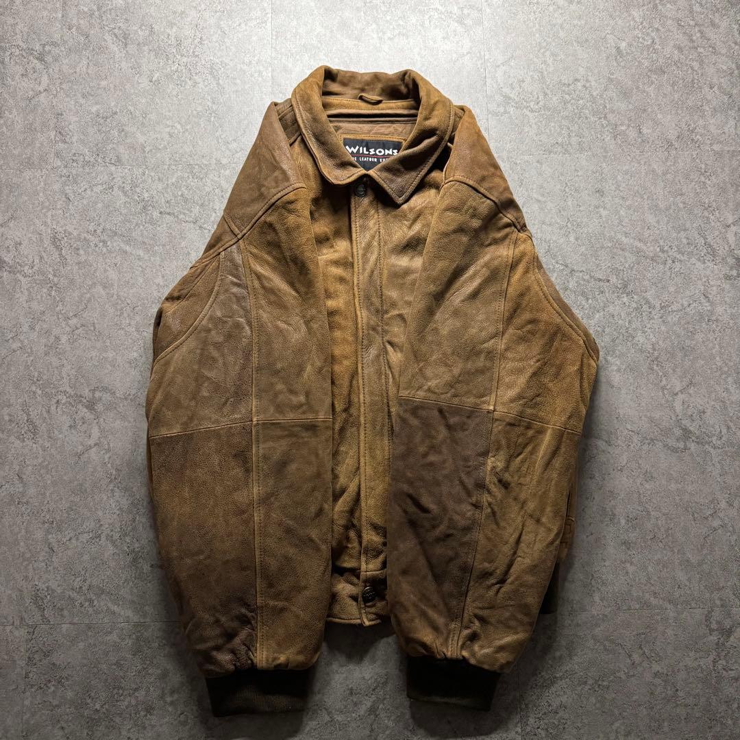 【90s vintage】フライトジャケット　L A2 シンサレート　本革　短丈
