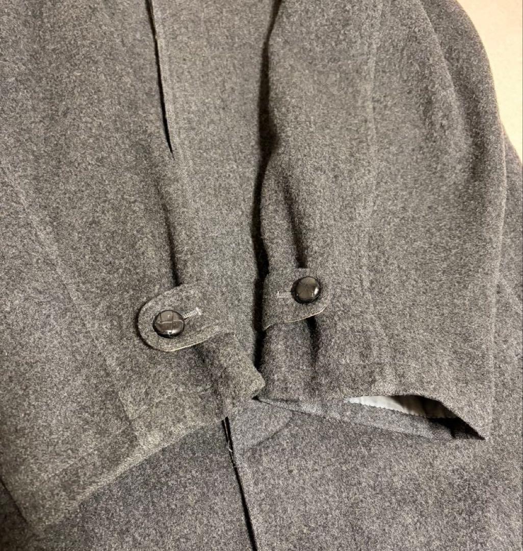 Aquascutumメルトンウール バルマカーンコート ステンカラーコート