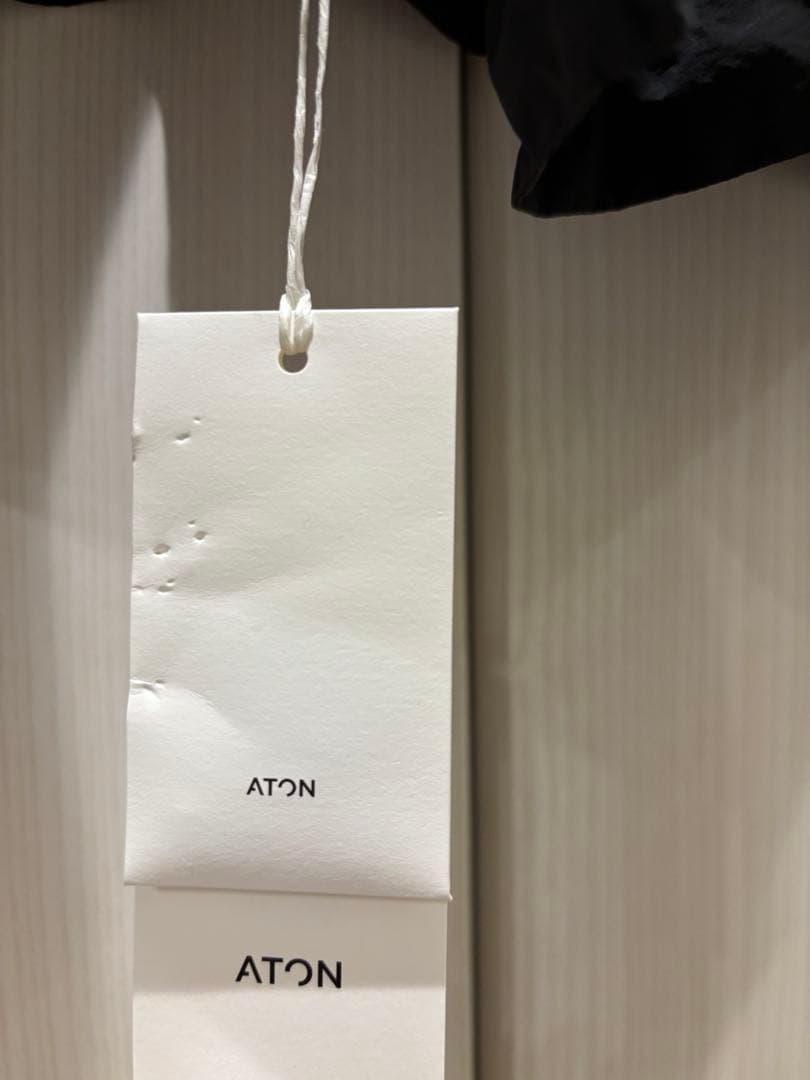 25AW ATON AIR WEATHER ショートモッズコート ブラック 04