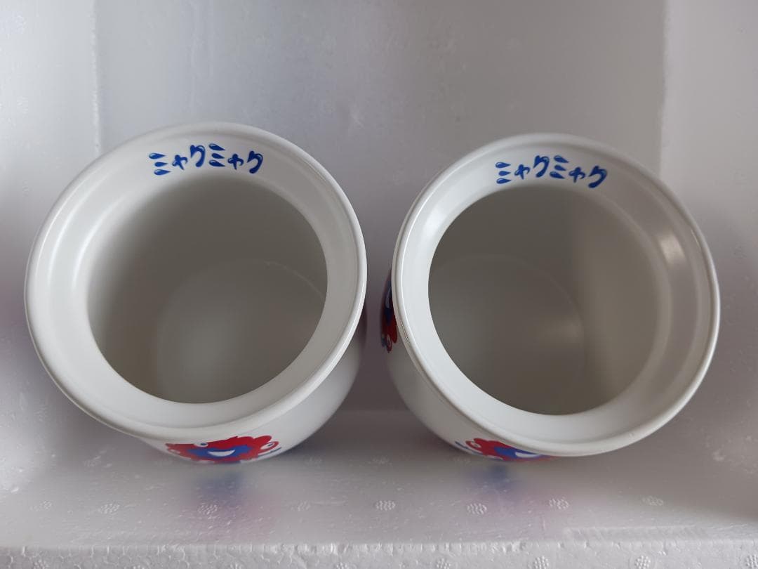 ミャクミャクキャラクター 陶器容器 2個セット