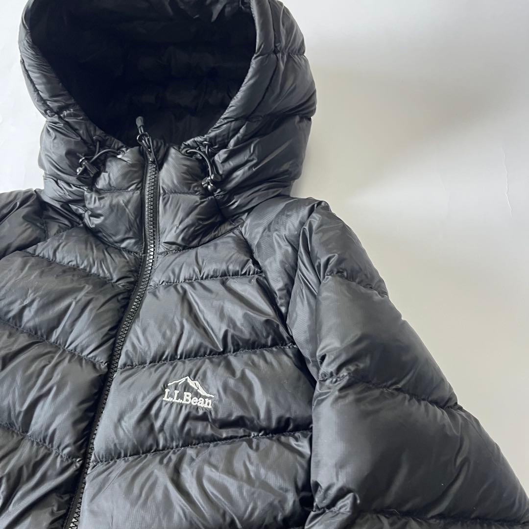 L.L.Bean ウルトラライト 850 ダウン ジャケット フード　ブラック