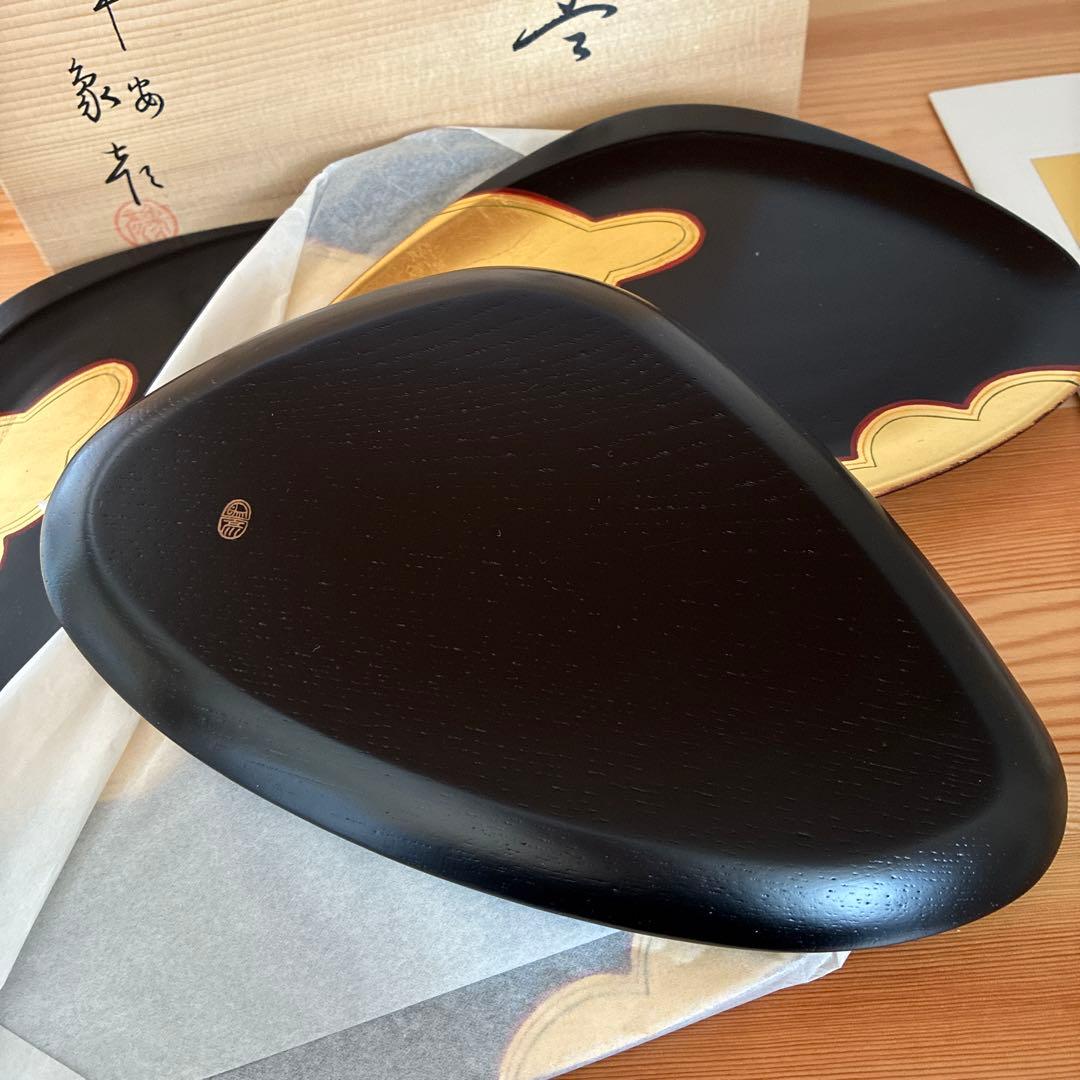 平安 象彦 蛤形 銘々皿 5枚 象彦漆器 平成象彦 高級 漆芸 - メルカリ