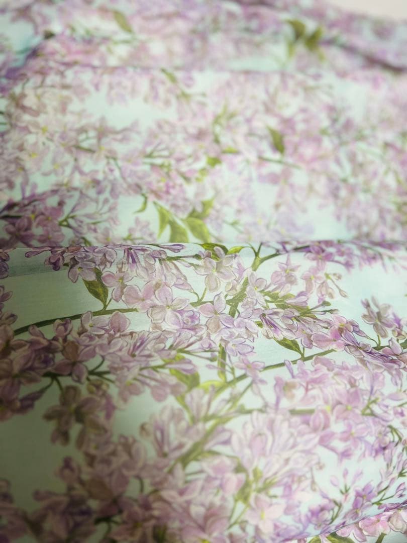 大幅お値下げ！ローズティアラ花柄ミントグリーン半袖ワンピース42サイズ新品