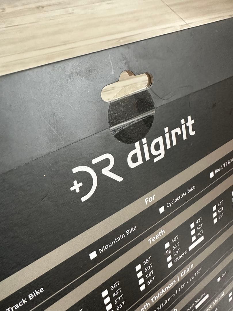 digirit カーボンチェーンリング 51T トラック/シングルスピード