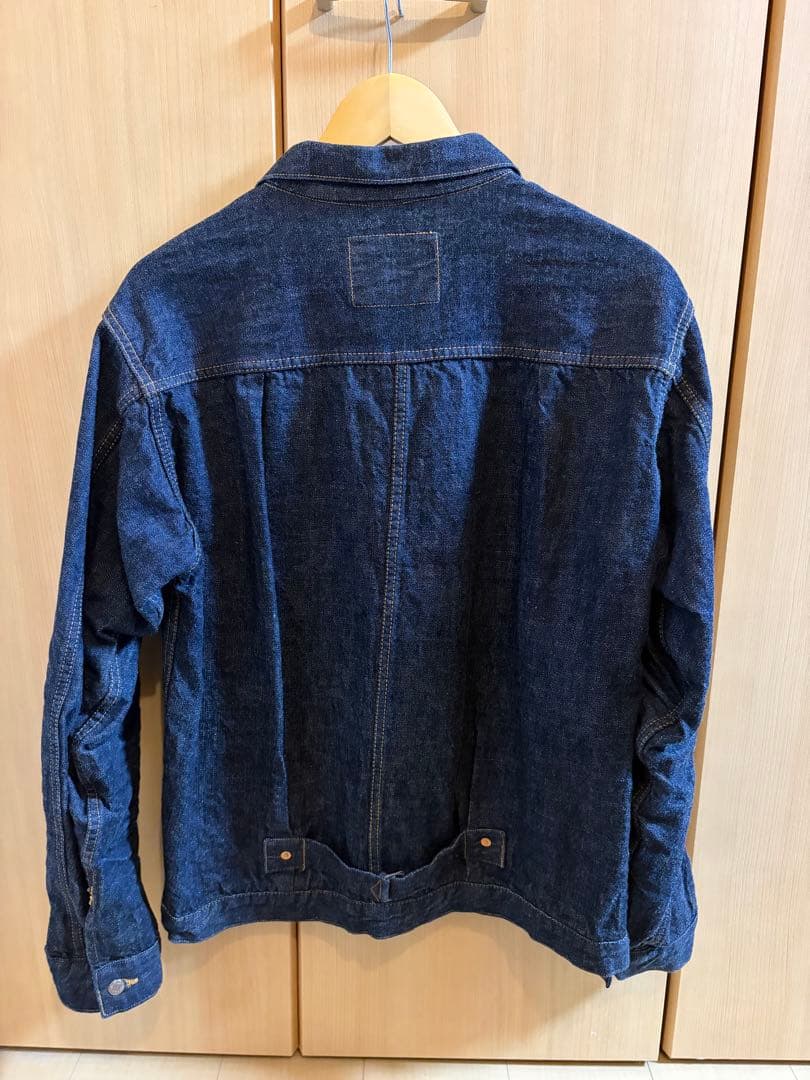 糊付け済 TCBジーンズ S20'sデニムジャケット Tバック仕様 サイズ40