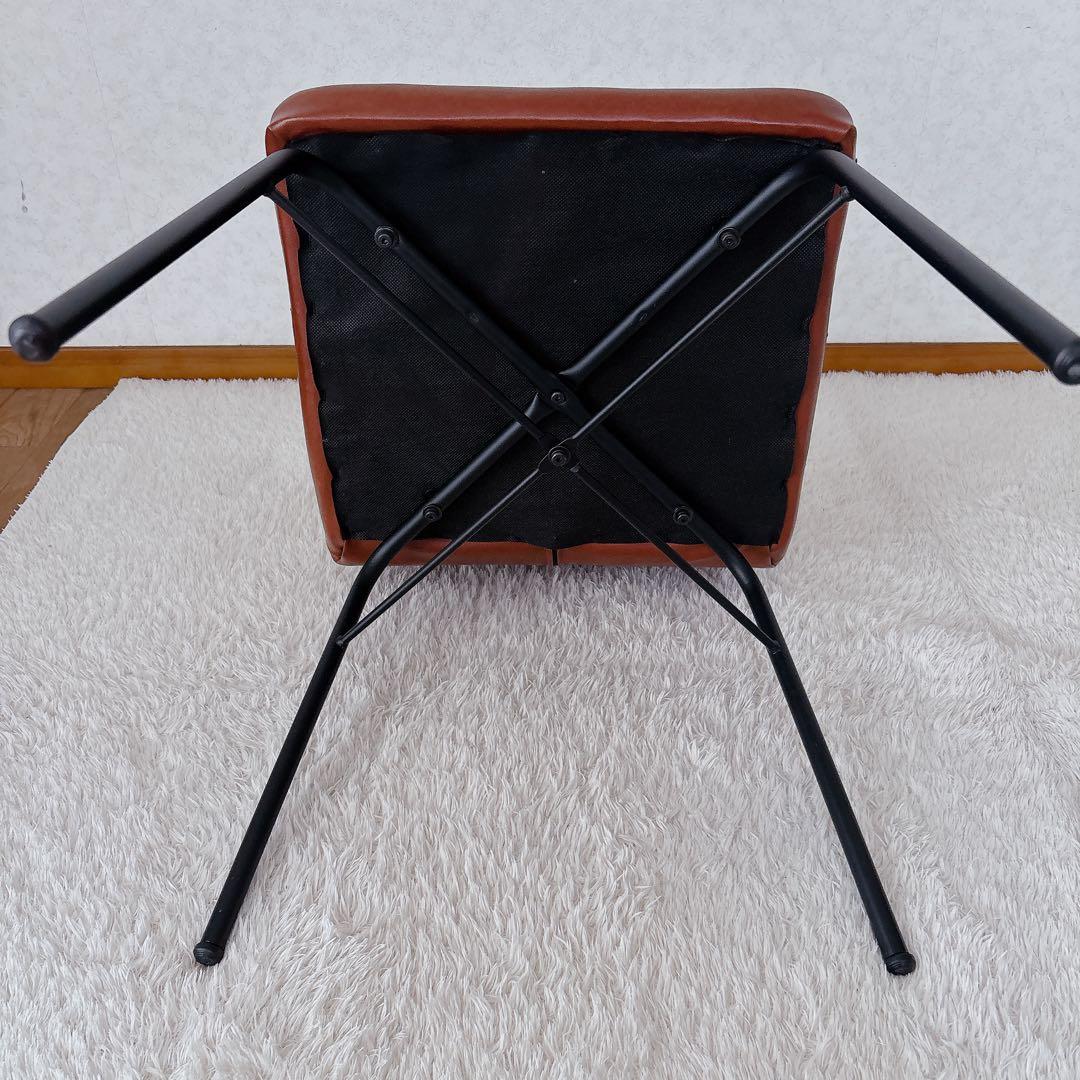 ddddon 様リクエスト品 2脚セット】ブラウン レザー ローバックチェア サ