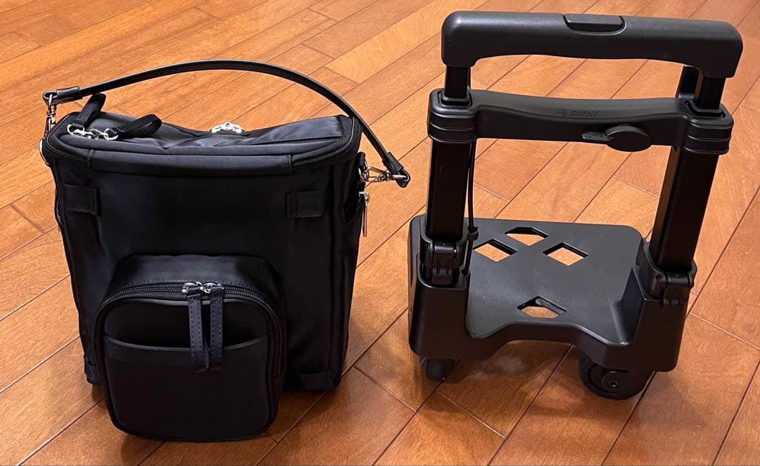 スワニー ブラック キャリーバッグ D-583 低振動・低騒音 4輪ストッパー付