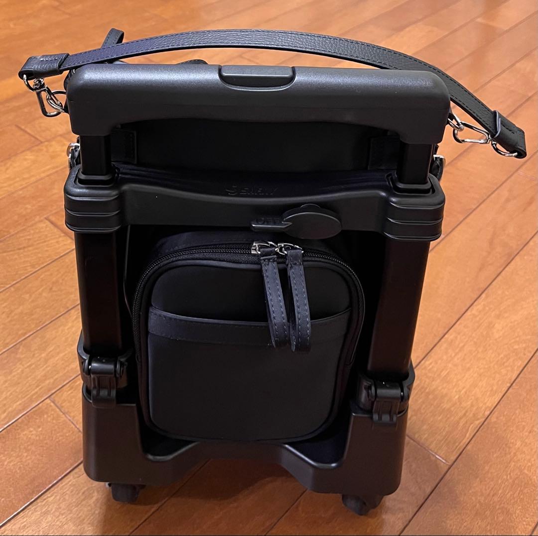 スワニー ブラック キャリーバッグ D-583 低振動・低騒音 4輪ストッパー付