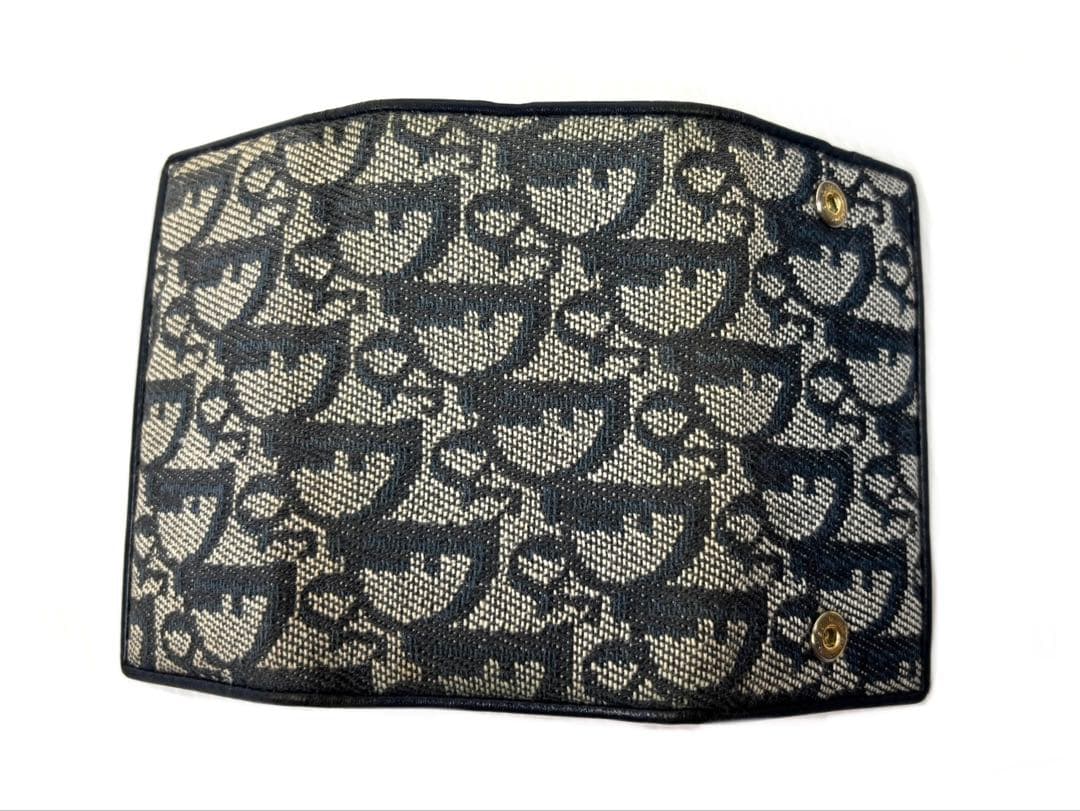 クリスチャンディオール トロッター 6連キーケース ネイビー MC0023