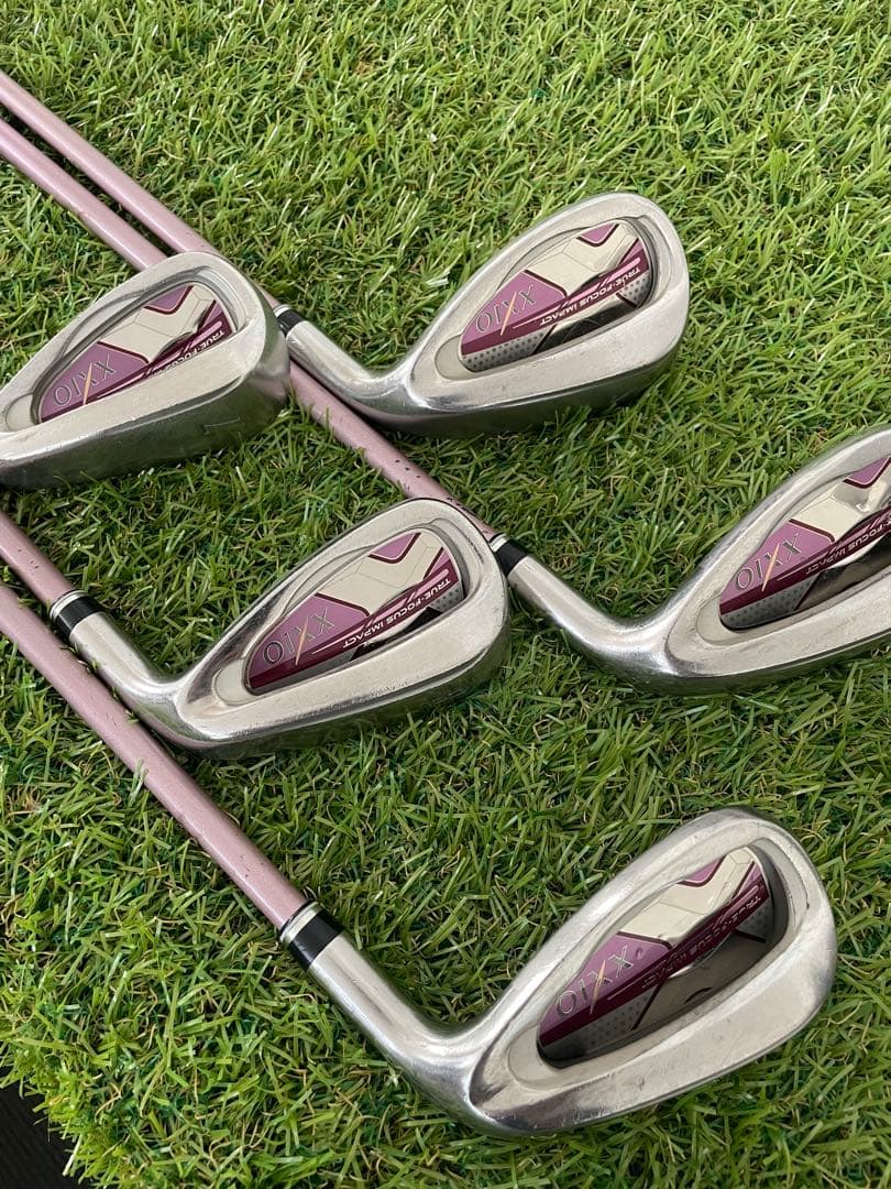 10代目ゼクシオ XXIO10 ボルドー レディースアイアンセット 5本　A