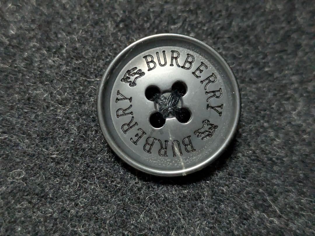 極美品 バーバリーブラックレーベル ウール ステンカラーコート ノバチェック L