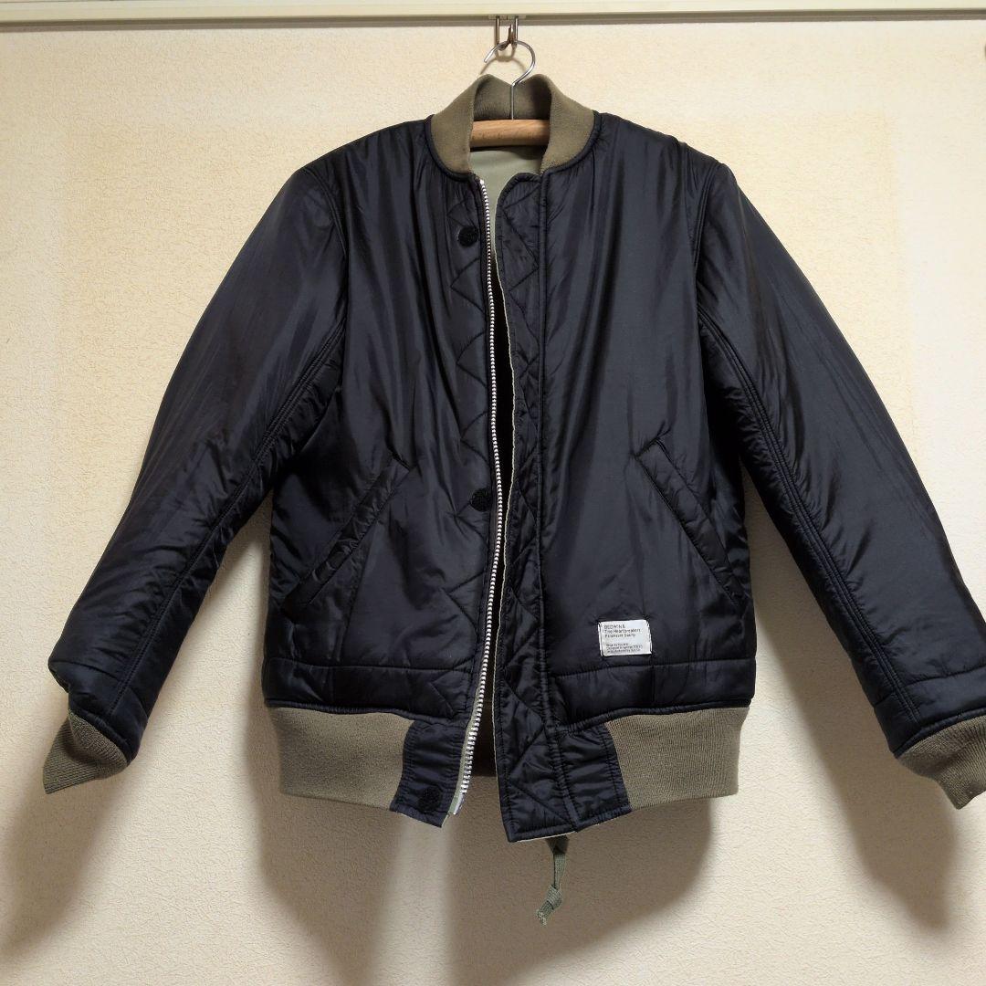 ベドウィンBEDWINリバーシブル MA-1ジャケット カーキサイズ3