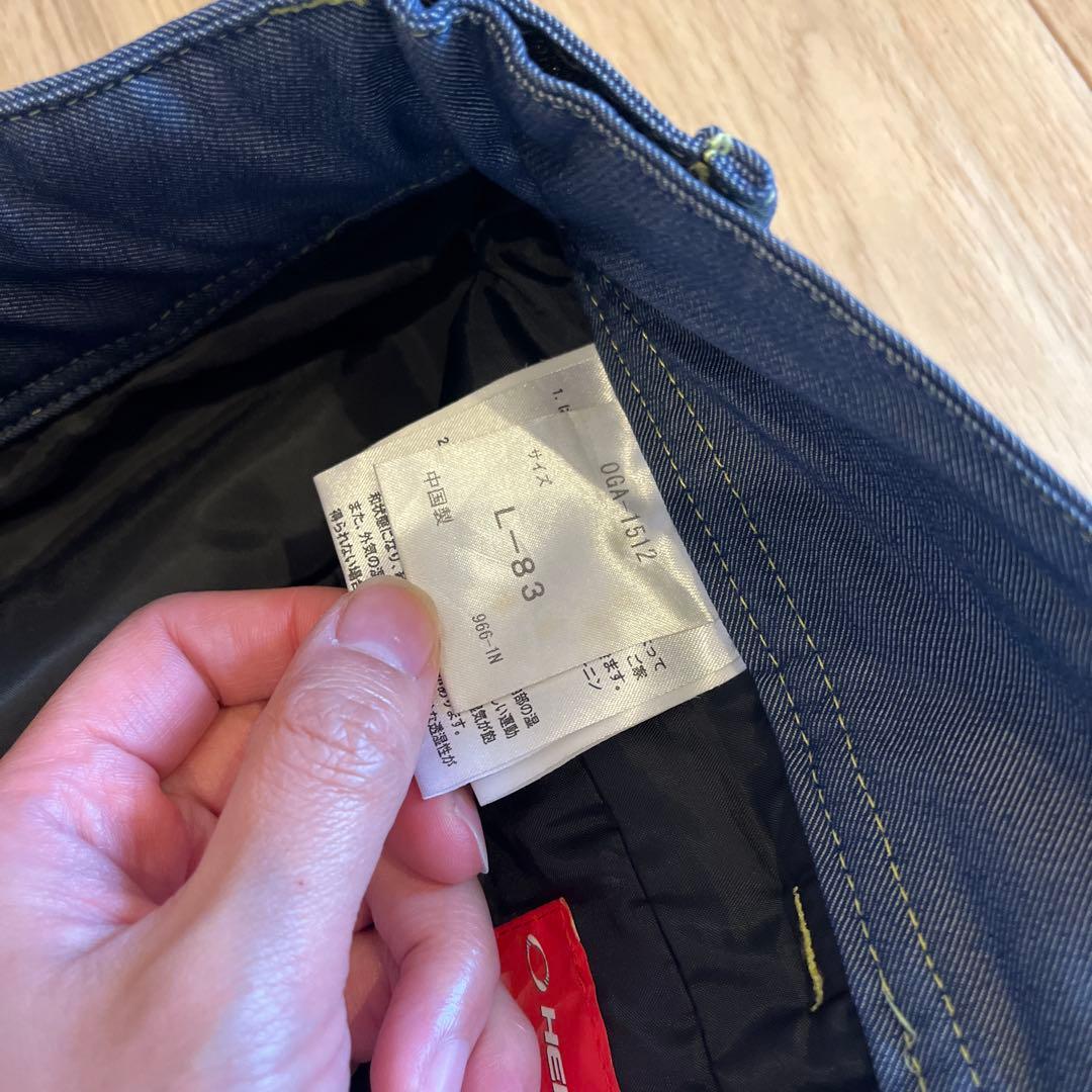 DESCENTE × OGASAKA スキーウェア 上下 青と白のチェック柄