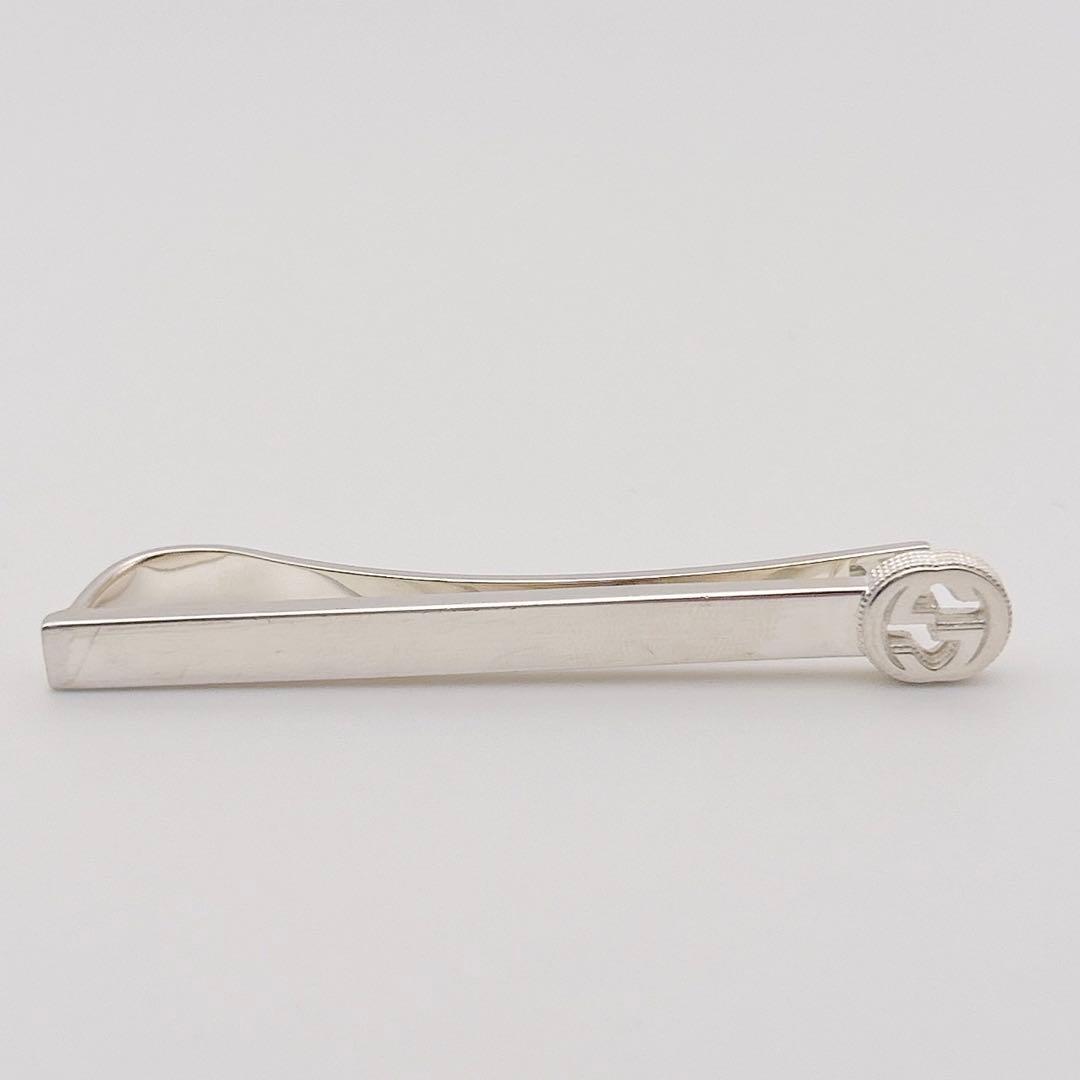 2478-1 保存袋付き✨ GUCCI ネクタイピン インターロッキング - メルカリ