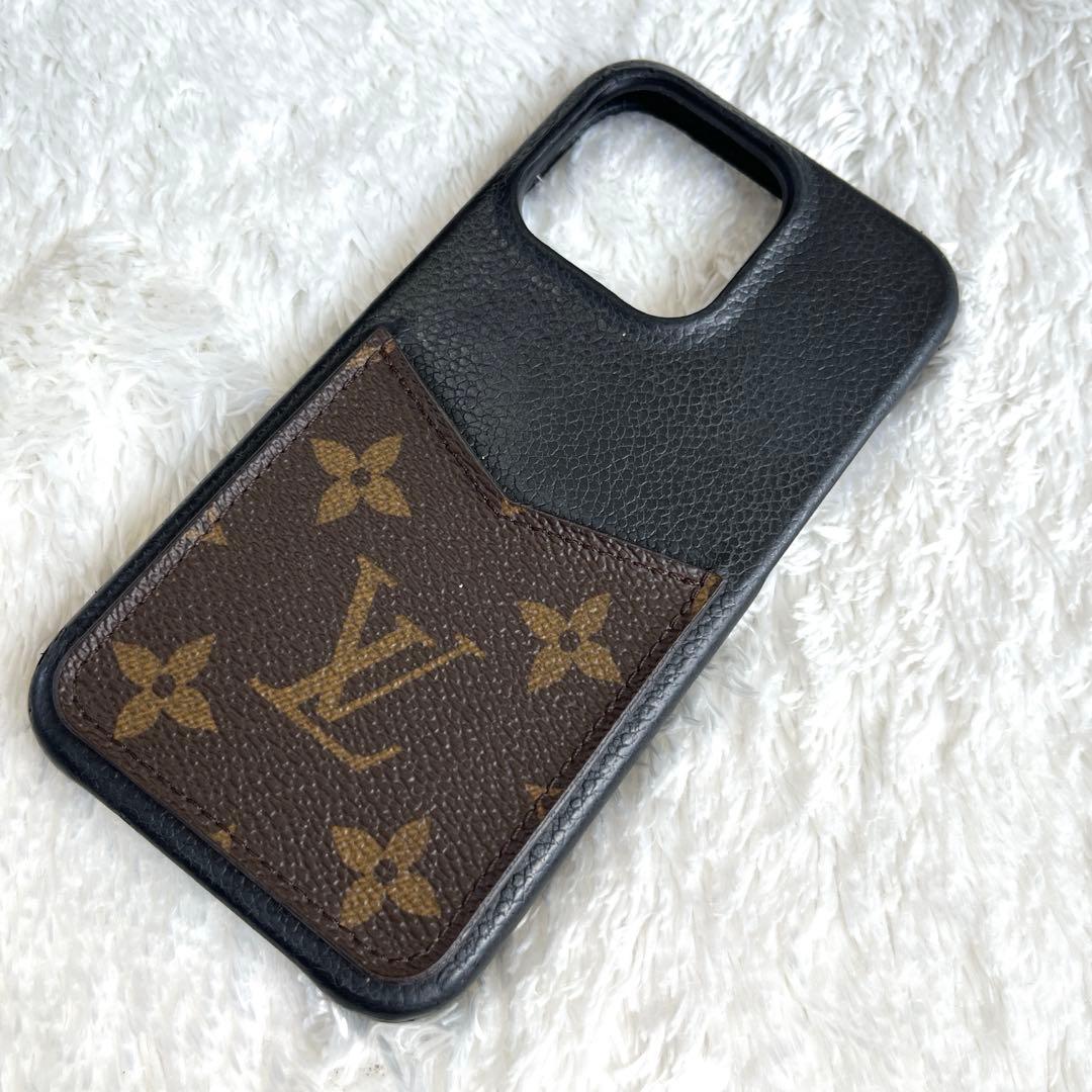 ルイ ヴィトン　iPhone 13 pro バンパー　モノグラム　黒